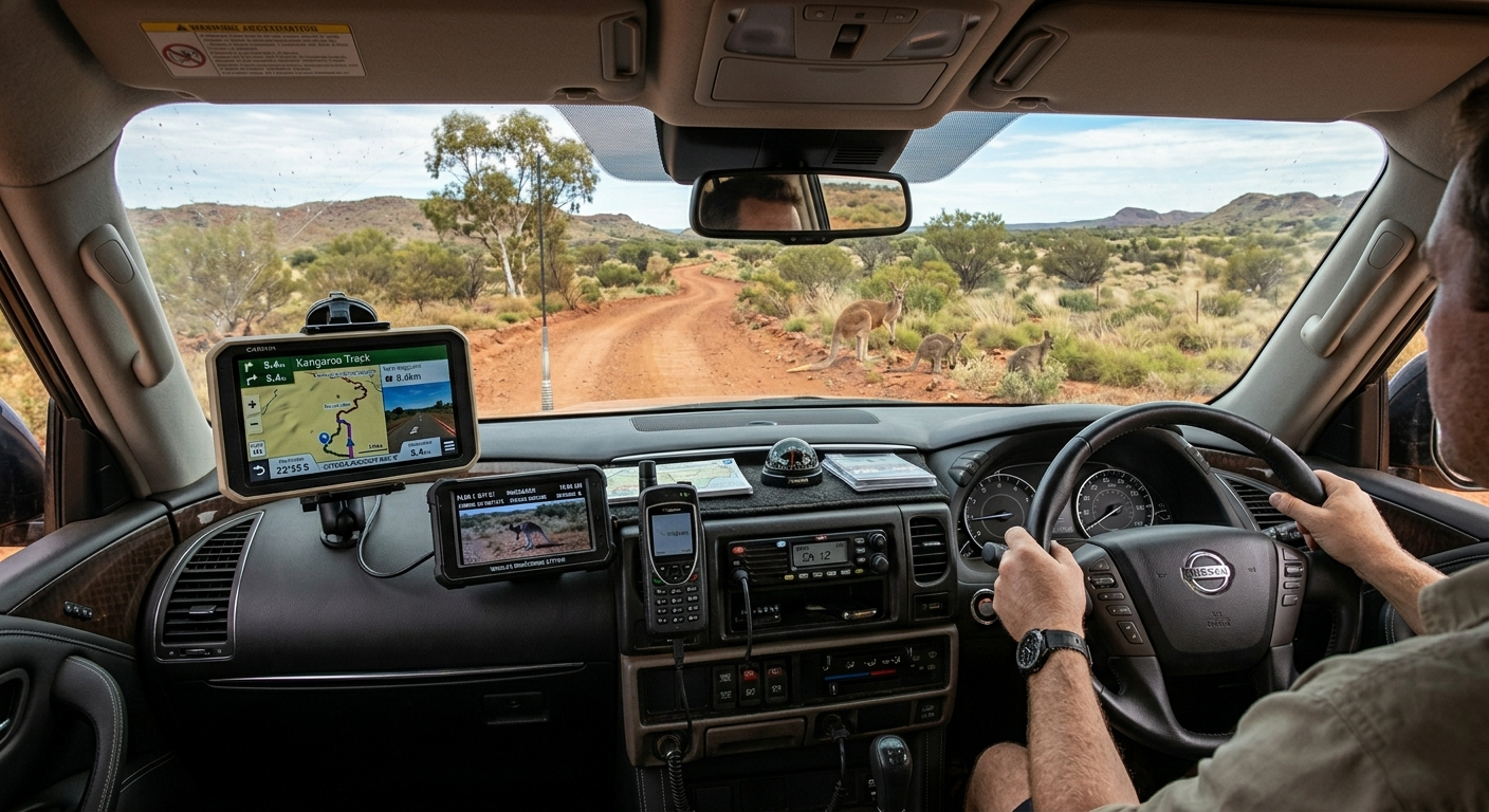White 4WD vehicle equipped for vertebrate pest management and land services in the Australian bush.